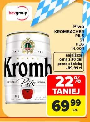 Piwo Krombacher Pils keg