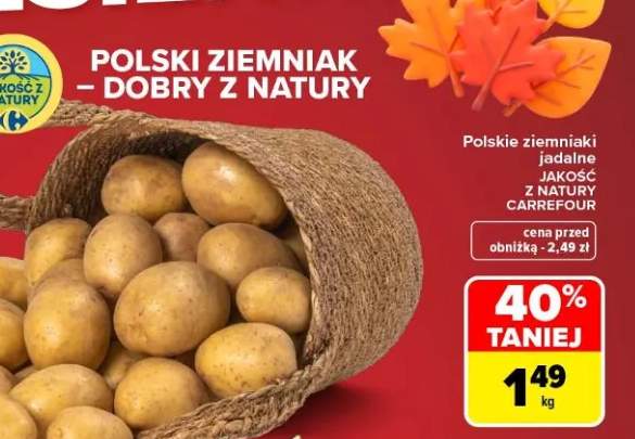 Ziemniaki jadalne polskie Jakość z Natury Carrefour