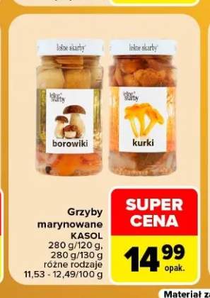 Grzyby marynowane borowiki Leśne Skarby +1 wariant