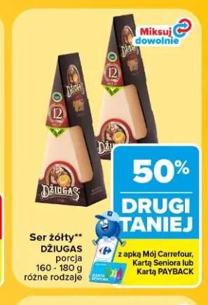 Ser żółty Džiugas porcja