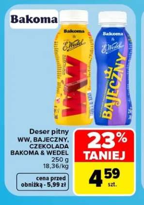Deser pitny WW Bakoma & Wedel +2 warianty