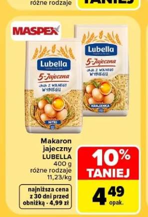 Makaron jajeczny Lubella