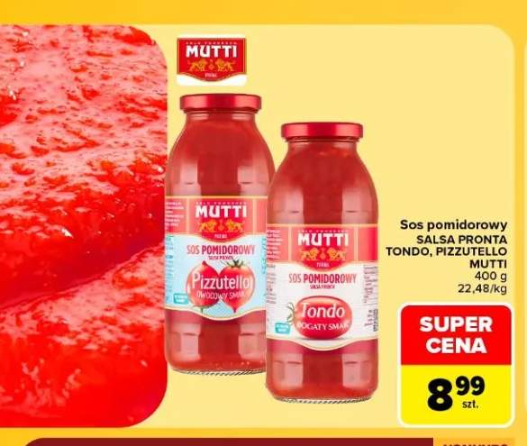Sos pomidorowy Salsa Pronta Tondo Mutti +1 wariant