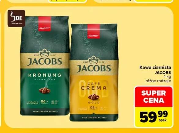 Kawa ziarnista Jacobs Krönung +1 wariant