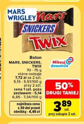 Baton Snickers +2 warianty