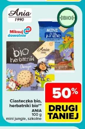 Ciasteczka bio Mini jungle Ania +2 warianty