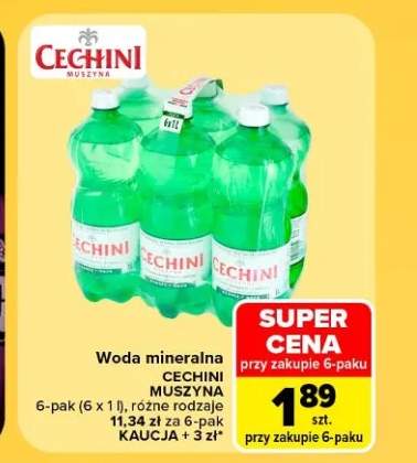 Woda mineralna Cechini Muszyna 6-pak