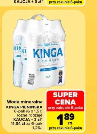 Woda mineralna Kinga Pienińska 6-pak