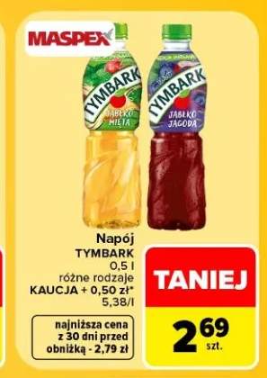 Napój Tymbark jabłko mięta +1 wariant