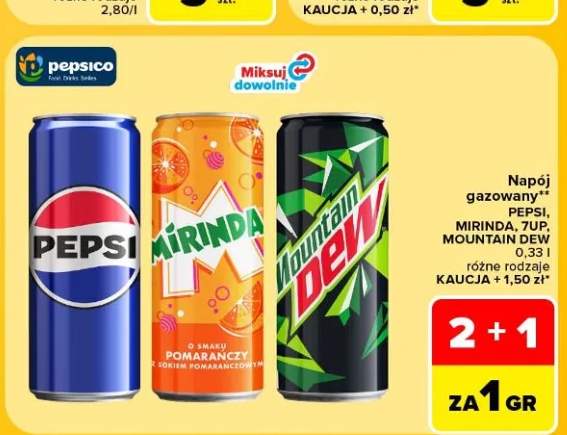 Napój gazowany Pepsi +3 warianty