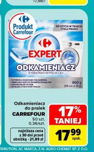 Odkamieniacz do pralek Carrefour