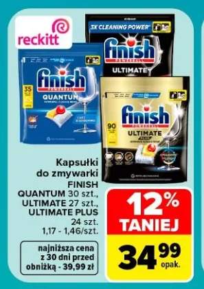 Kapsułki do zmywarki Finish Quantum +2 warianty