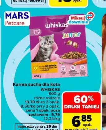Karma sucha dla kota Whiskas