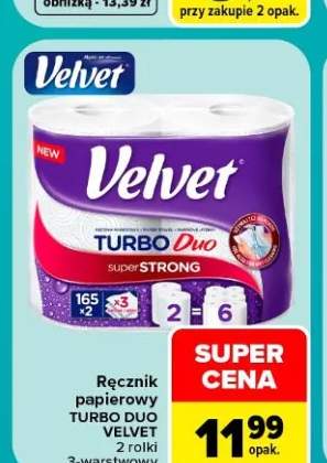 Ręcznik papierowy Turbo Duo Velvet 2 rolki 3-warstwowy