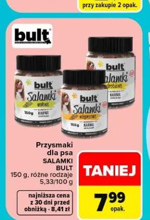 Przysmaki dla psa Salamki wieprzowe Bult +2 warianty