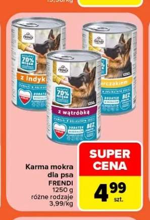 Karma mokra dla psa z indykiem Frendi +2 warianty