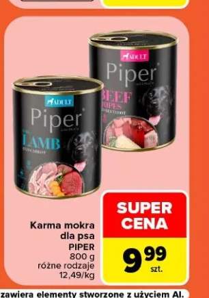 Karma mokra dla psa Lamb and Carrot Piper +1 wariant