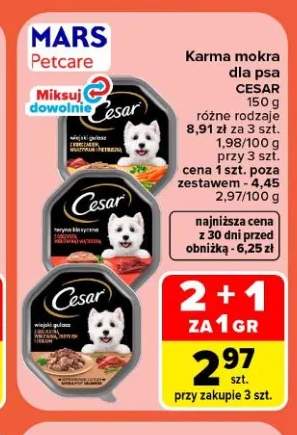 Karma mokra dla psa Cesar