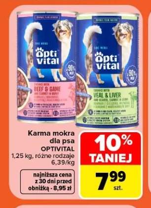Karma mokra dla psa Optivital
