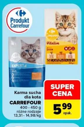Karma sucha dla kota Expert Adult Carrefour +1 wariant