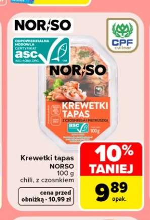 Krewetki tapas chili Norso +1 wariant