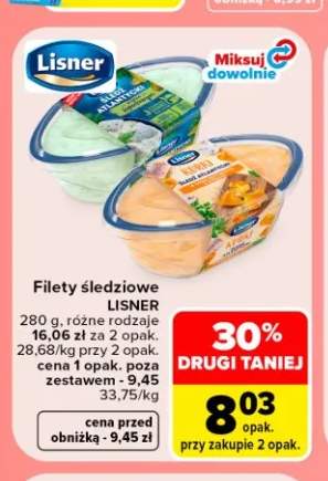 Filety śledziowe Lisner w sosie koperkowym