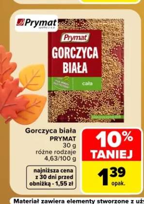 Gorczyca biała cała Prymat