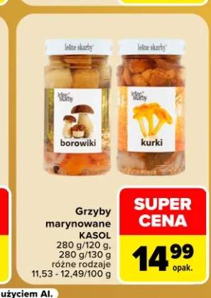 Grzyby marynowane borowiki Leśne Skarby
