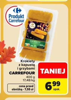 Krokiety z kapustą i grzybami Carrefour