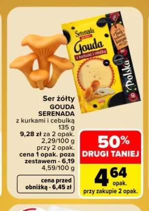 Ser żółty Gouda z kurkami i cebulką Serenada
