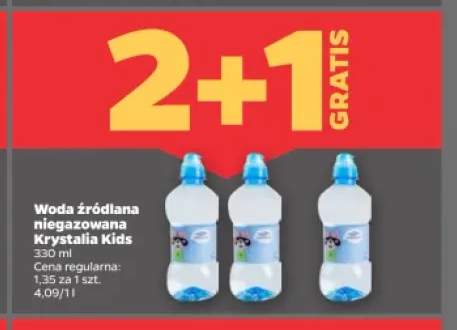 Woda źródlana niegazowana Krystalia Kids