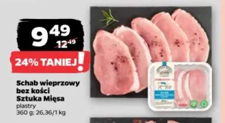 Schab wieprzowy bez kości plastry Sztuka Mięsa