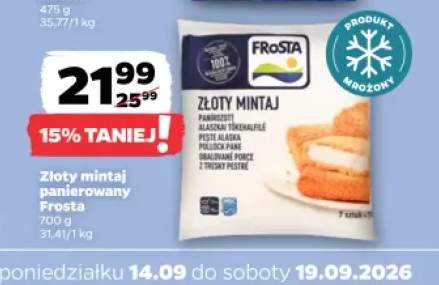 Złoty mintaj panierowany Frosta
