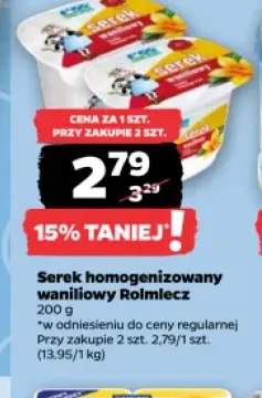 Serek homogenizowany waniliowy Rolmlecz