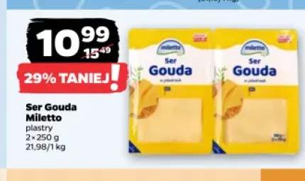 Ser gouda w plastrach 2-pak Miletto