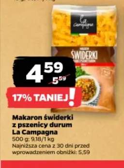 Makaron świderki z pszenicy durum La Campagna