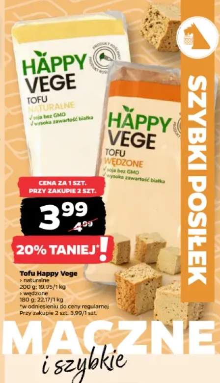 Tofu wędzone Happy Vege +1 wariant