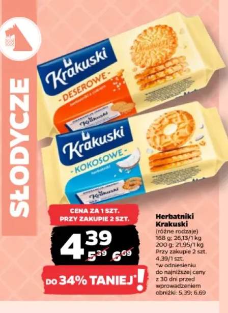 Herbatniki Krakuski deserowe +1 wariant