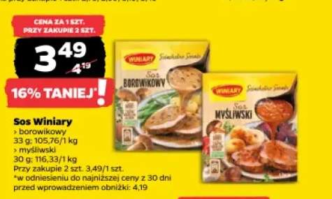 Sos borowikowy Winiary +1 wariant