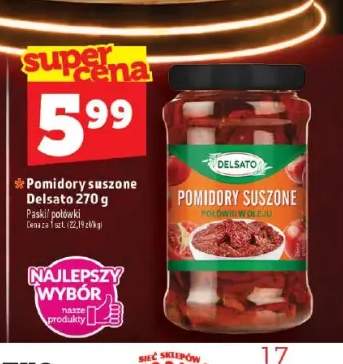 Pomidory suszone Delsato połówki +1 wariant