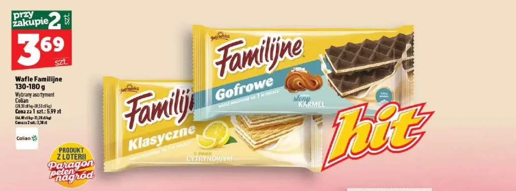 Wafle Familijne Gofrowe słony karmel +1 wariant