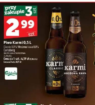Piwo bezalkoholowe Karmi Classic +1 wariant