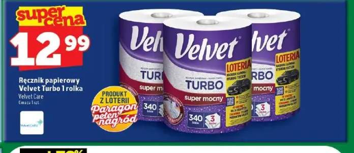 Ręcznik papierowy Velvet Turbo 1 rolka