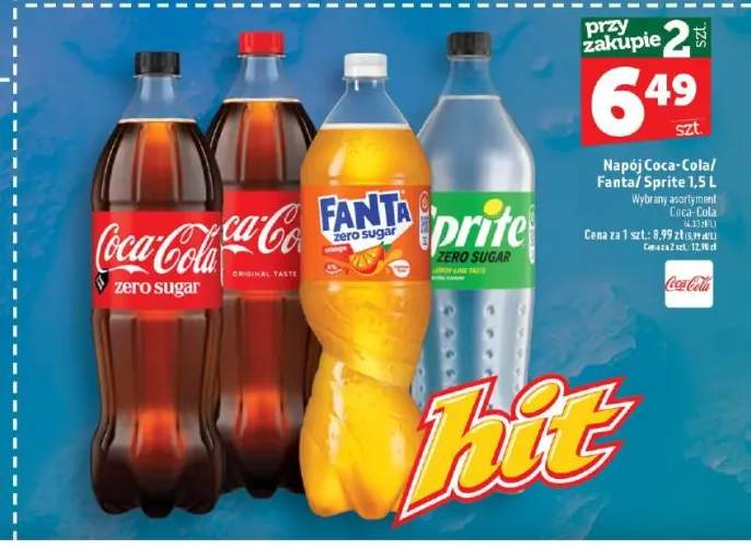 Napój gazowany Coca-Cola +2 warianty