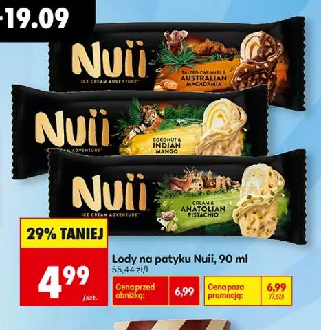 Lody na patyku Nuii Cream & Anatolian Pistachio +2 warianty