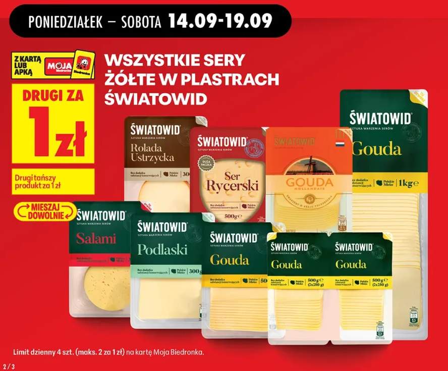 Sery żółte w plastrach Światowid +7 wariantów