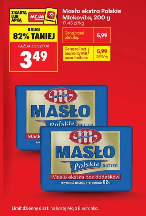 Masło ekstra polskie Mlekovita
