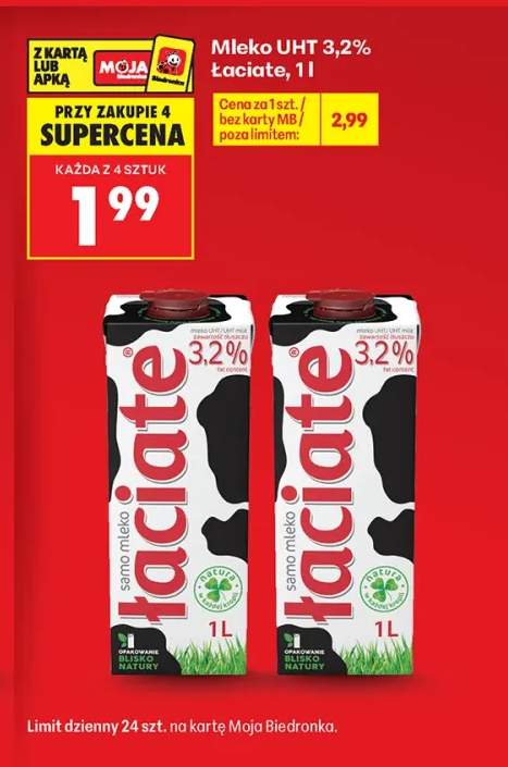 Mleko UHT Łaciate 3,2%