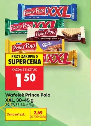 Wafelek Prince Polo XXL mleczny +3 warianty