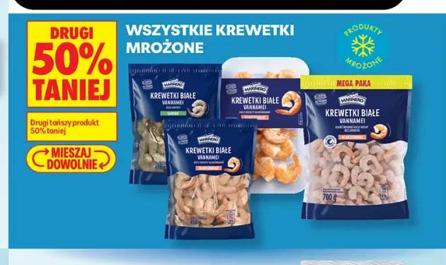 Krewetki mrożone +2 warianty